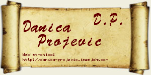 Danica Projević vizit kartica